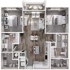 2BR 2BA (1096 SF)